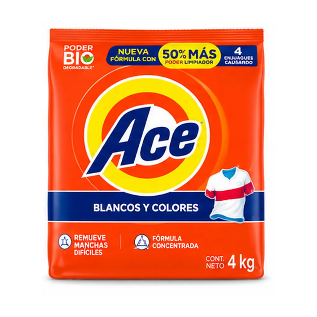 Ace Detergente Polvo Color 4 KG