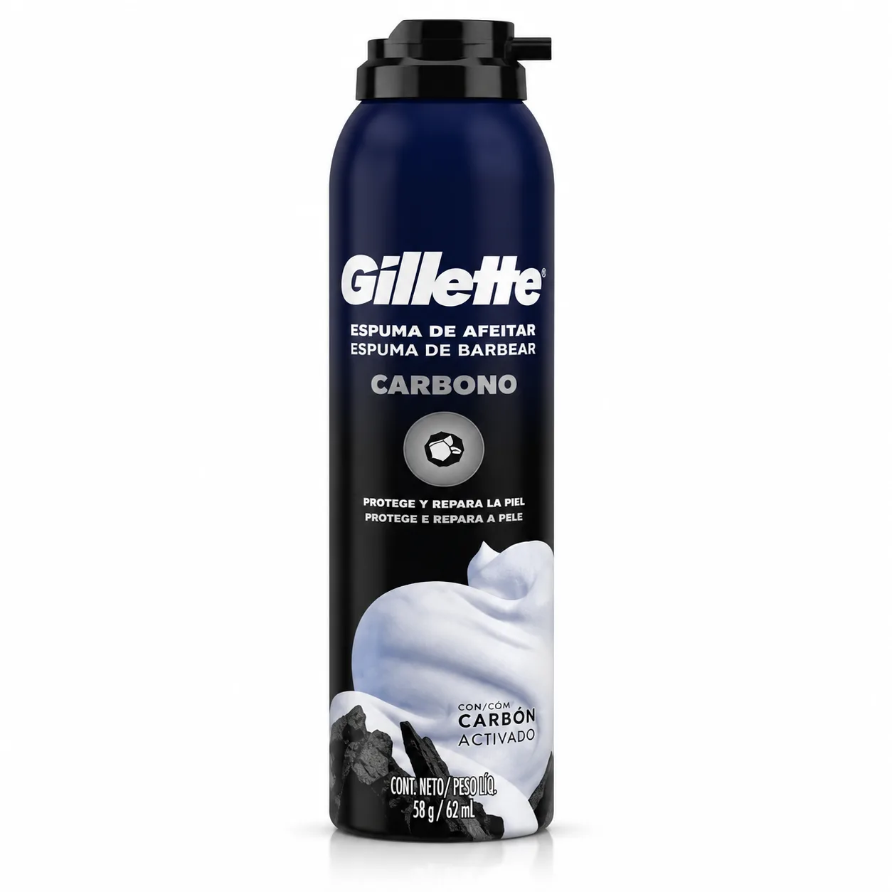 Gillete Espuma Carbono 150gx